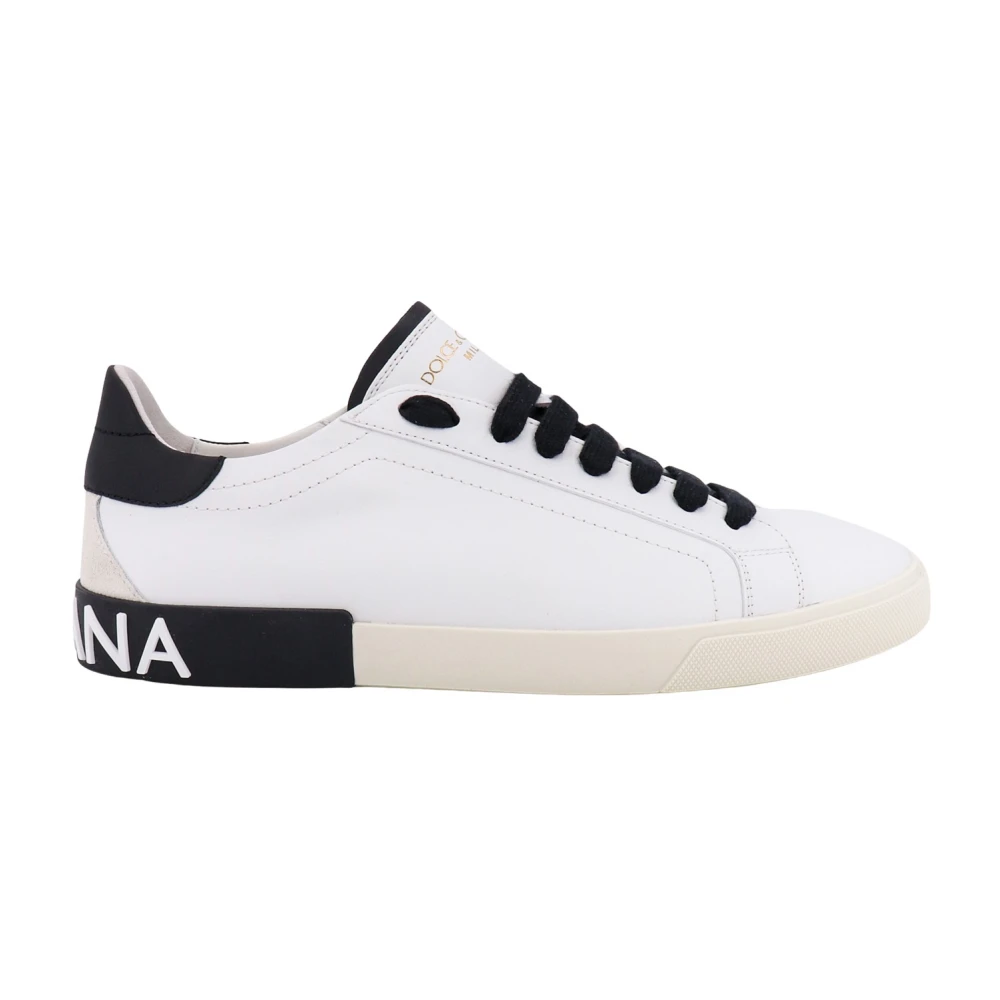 Dolce & Gabbana Men's White Sneakers, 6 Uk, Portofino Low-Top Trainers