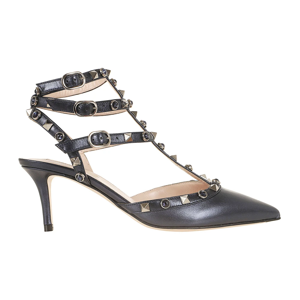 Valentino Garavani Ankle Strap Rockstud T. 65 - Female - Pumps - Black - 4 Uk - Shoes