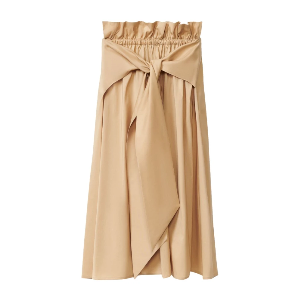 Fabiana Filippi Elastische Taille Beige Rok Beige Dames