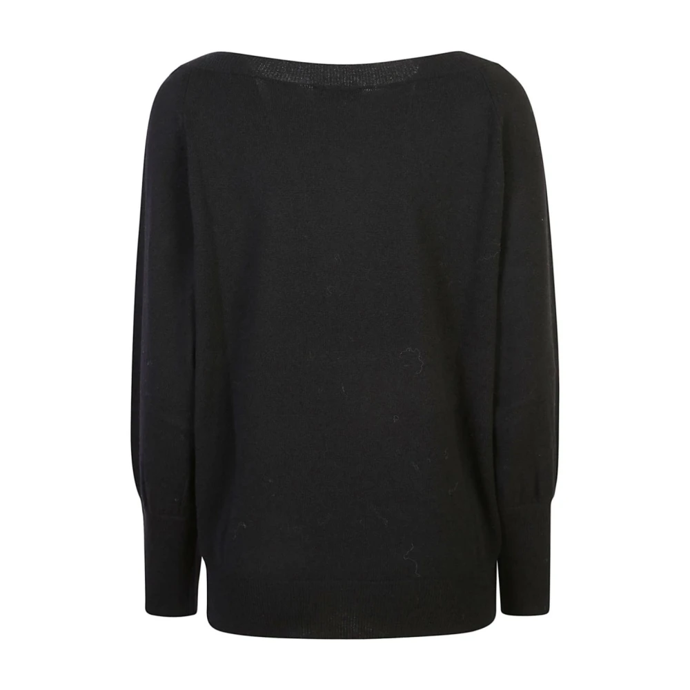 Le Tricot Perugia Zwarte truien voor een stijlvolle look Black Dames