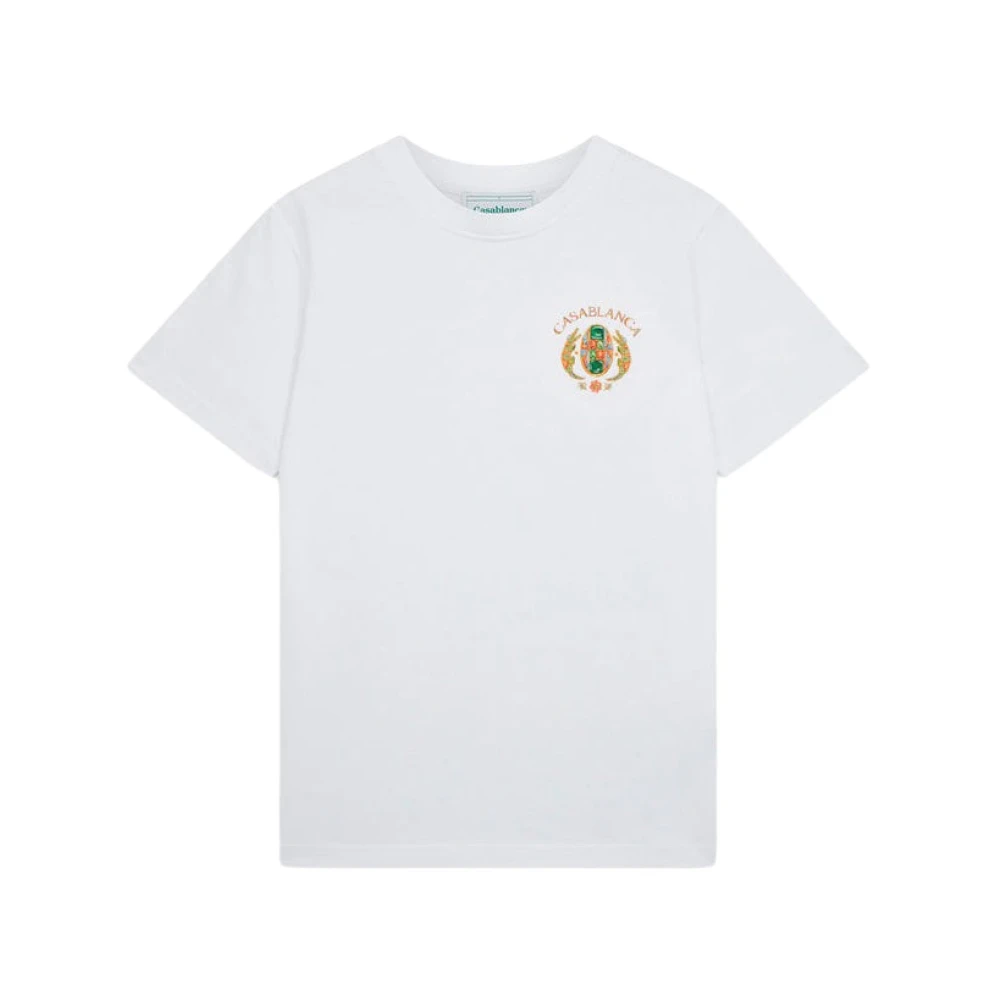 Casablanca Afrikanska Smycken Tennis Club T-Shirt White, Herr