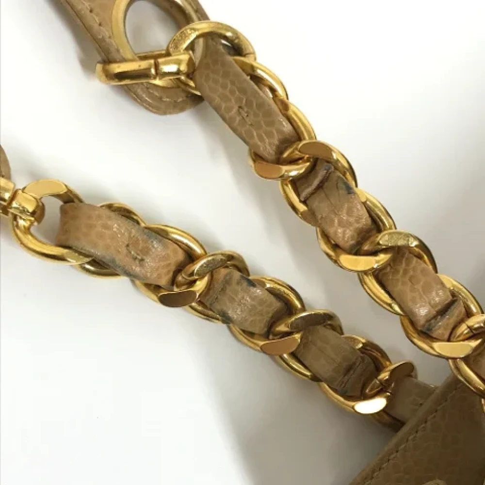 Chanel Vintage Pre-owned Fabric chanel-bags Brown Dames