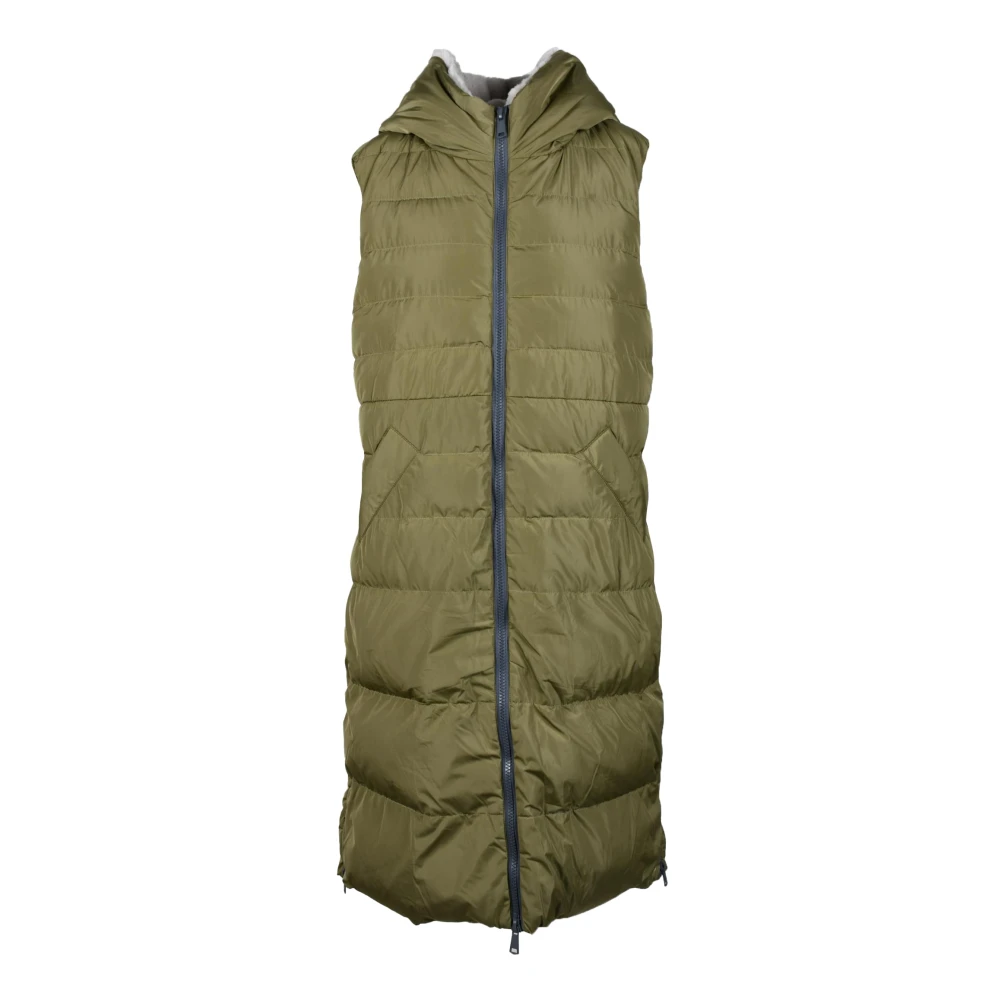 Rino&Pelle Puffer Vest van Polyester Green Dames