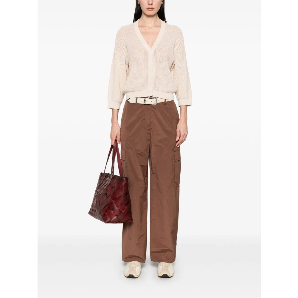 PESERICO Bruine Elegante Broek Dameskleding Brown Dames