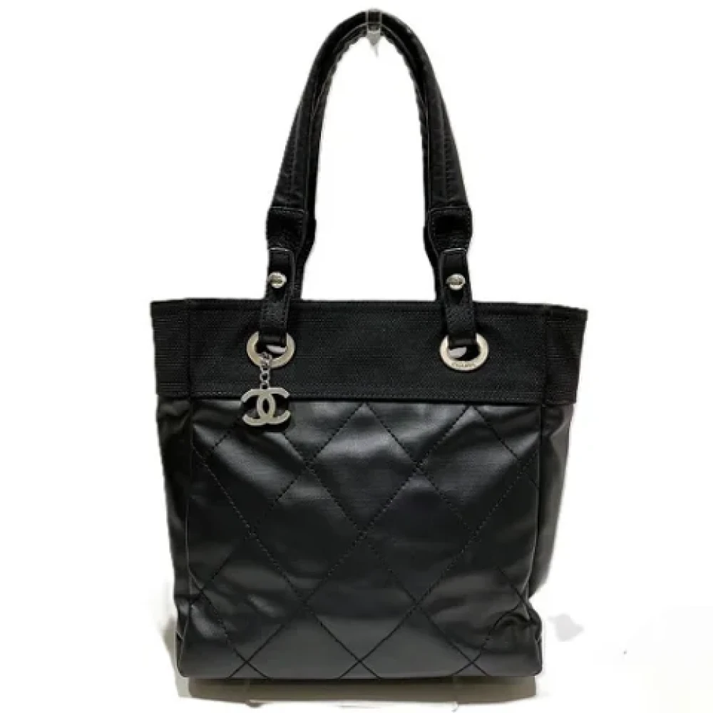 Chanel Vintage Pre-owned Canvas chanel-bags Black Dames