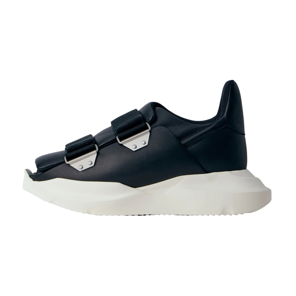 Rick Owens Black Flat Sandals, Male, 10 Uk, Temple Burritogeth Trainers