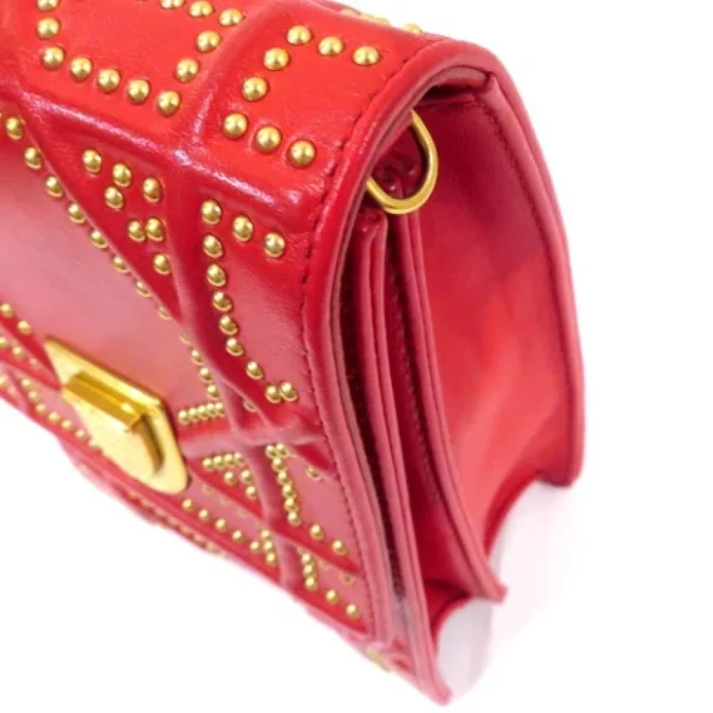 Dior Vintage Pre-owned Leather dior-bags Pink Dames