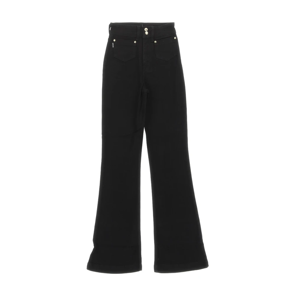 Just Cavalli Wide Trousers Black Dames
