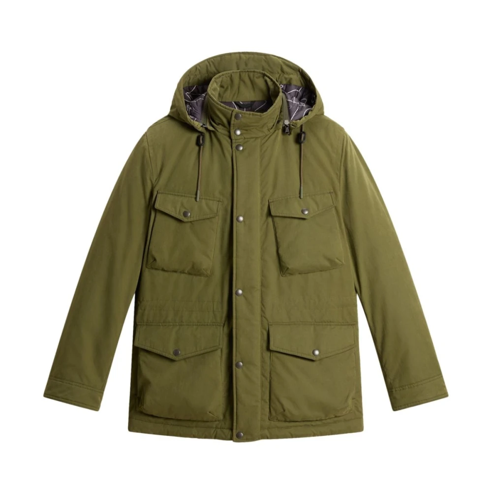 Woolrich Groene Parka Jas voor Mannen Green Heren