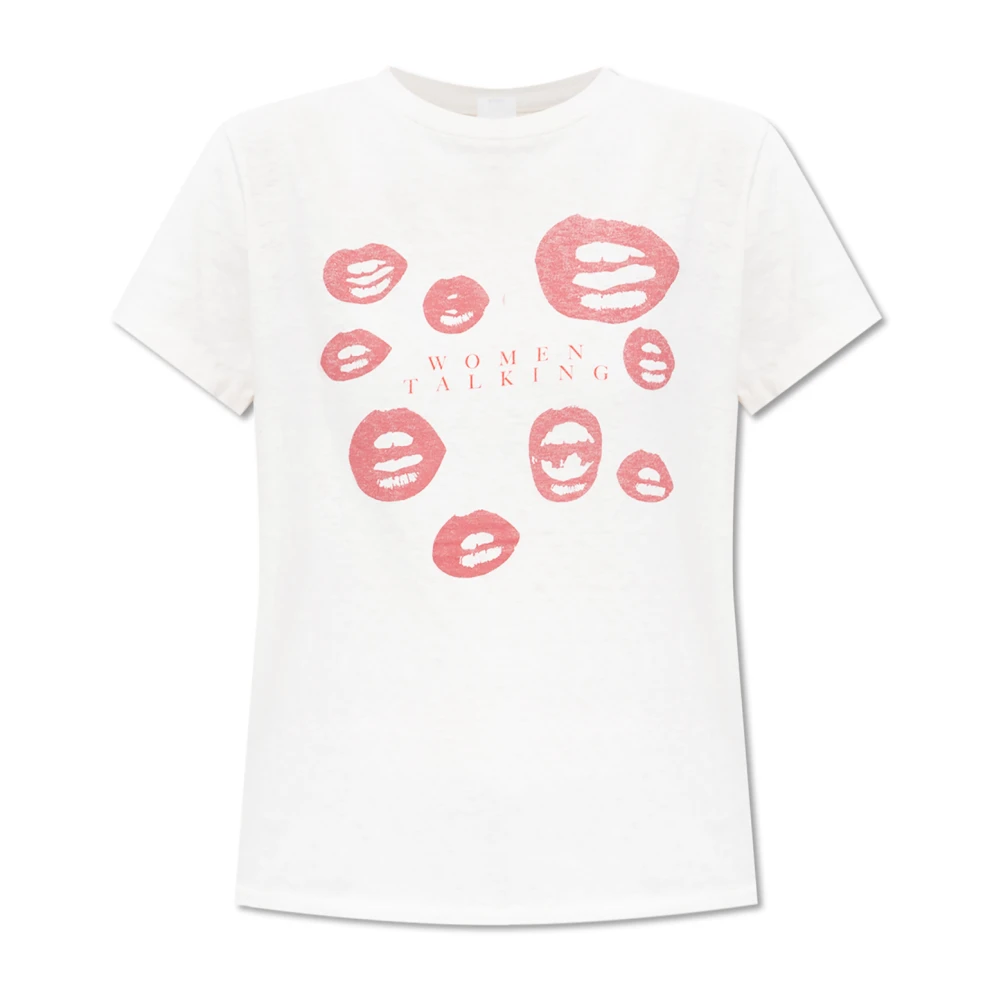 Re Done T-shirt met print White Dames