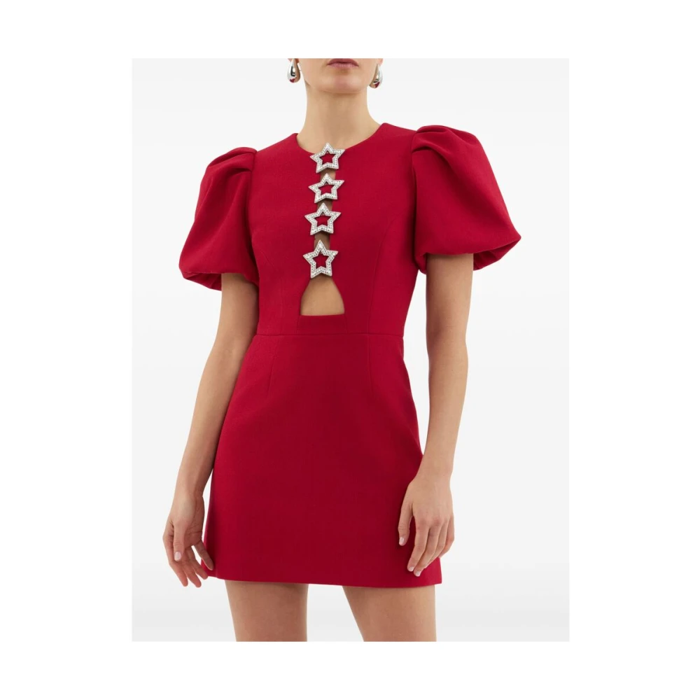 Rebecca Vallance Kersenrode Sterrenmotief Jurk Red Dames