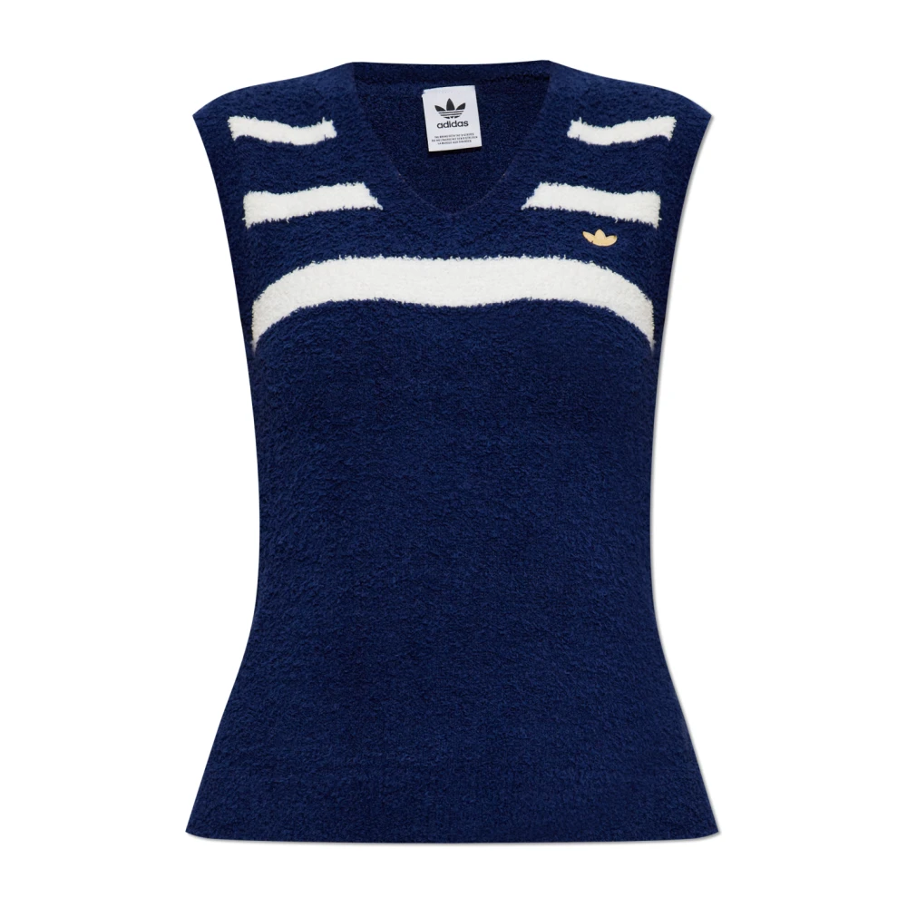 Adidas Originals Vest met V-hals Blue Dames
