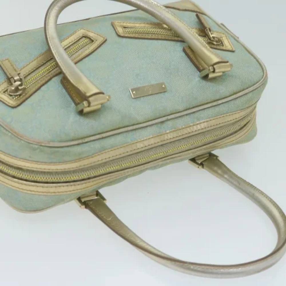 Gucci Vintage Pre-owned Canvas handbags Blue Dames