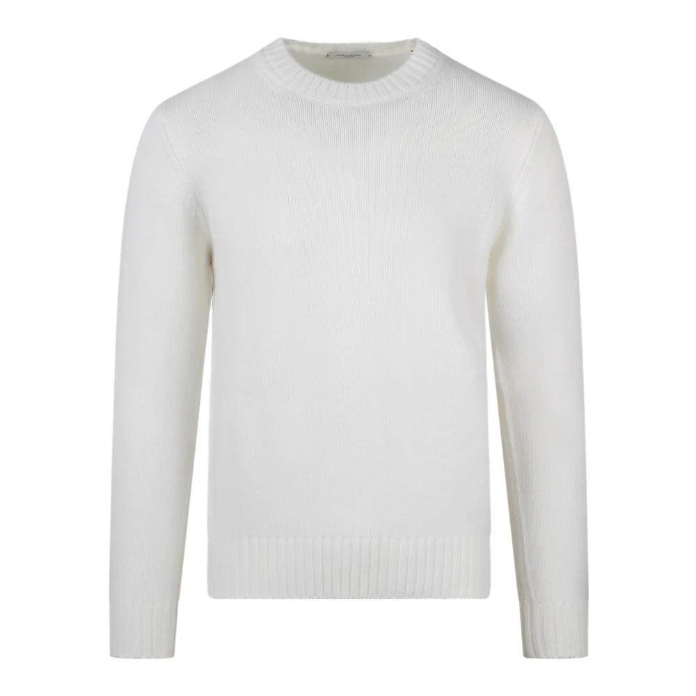 Paolo Pecora Stijlvolle Crewneck Sweater White Heren