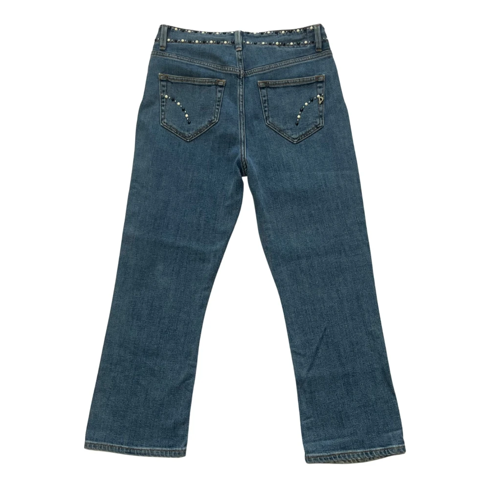 Dondup Stijlvolle Jeans met Studs Blue Dames