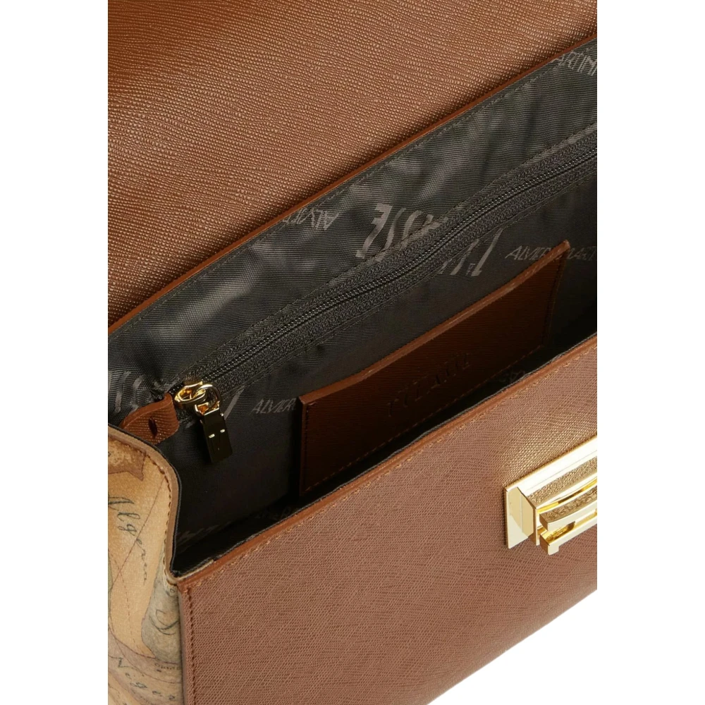 Alviero Martini 1a Classe Klassieke Ideale Tas met Geo Print Brown Dames