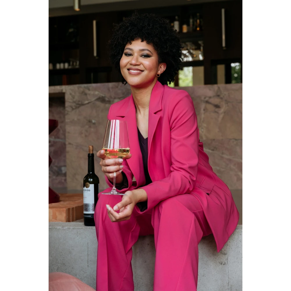 &Co Woman Blazer Bruin Pink Dames
