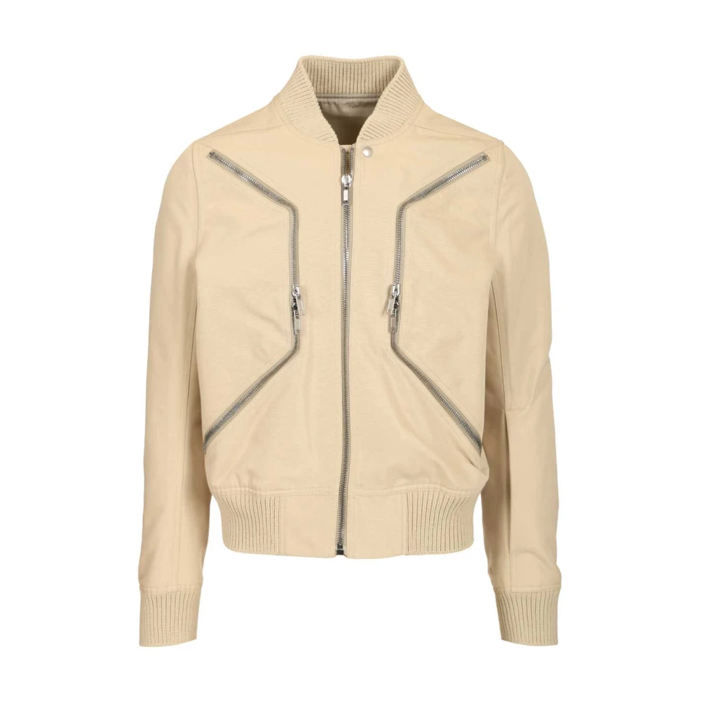 Rick Owens Beige Bomber Jackets, Male, Xl, Heizer Flight Jacket