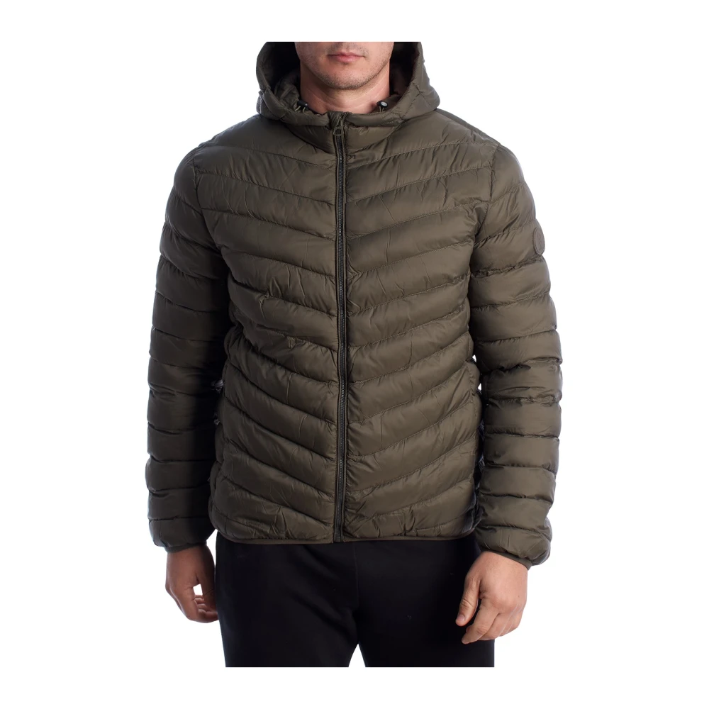 U.s. Polo Assn. Men's Green Quilted Hooded Jacket - Winter Jackets - 4XL - Jackets