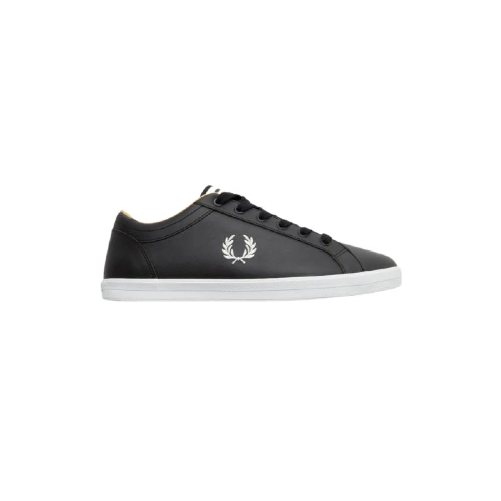 Fred Perry Baseline leren sneakers Heren Schoenen Zwart