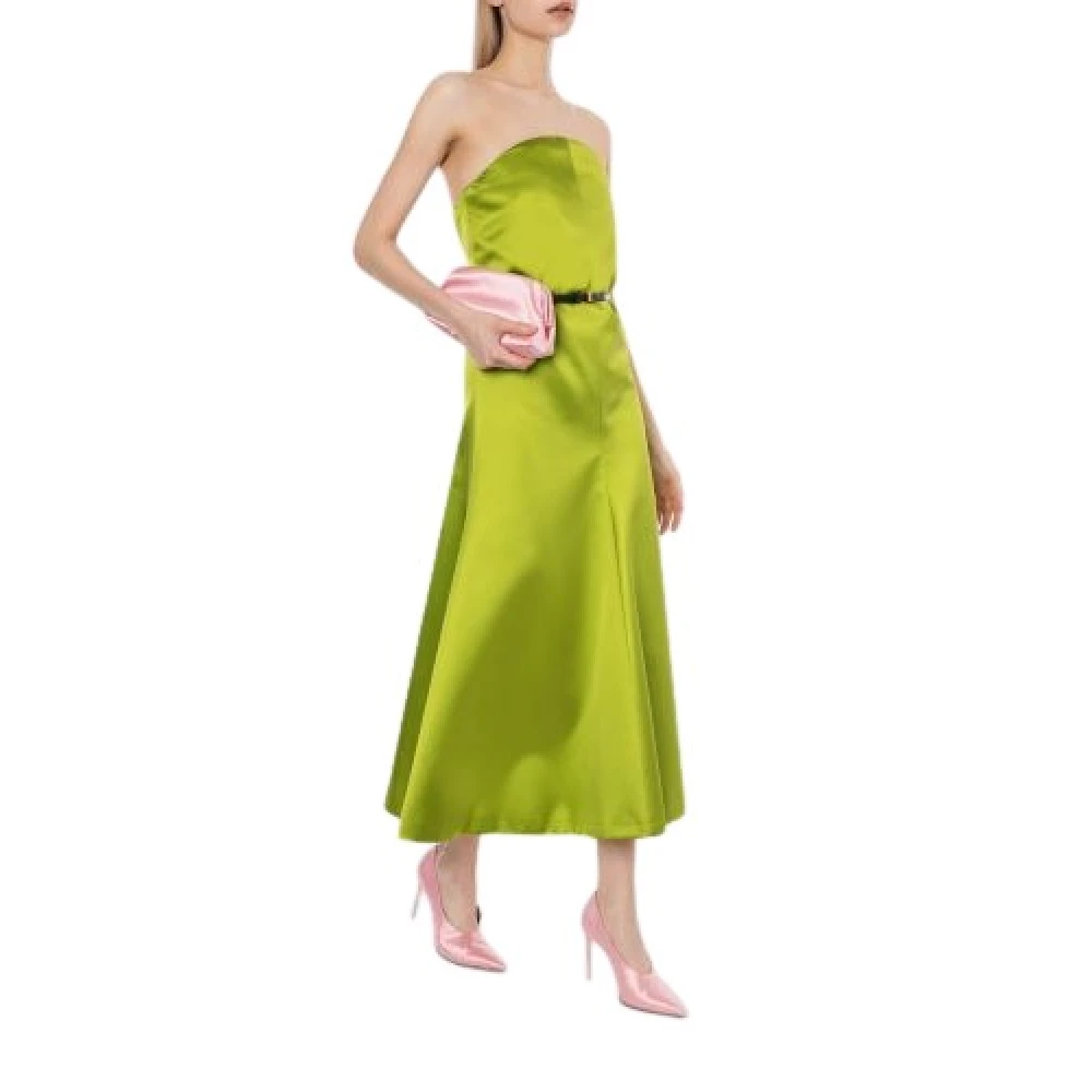 Philosophy di Lorenzo Serafini Groene Bustier Jurk in Duchesse Stijl Green Dames