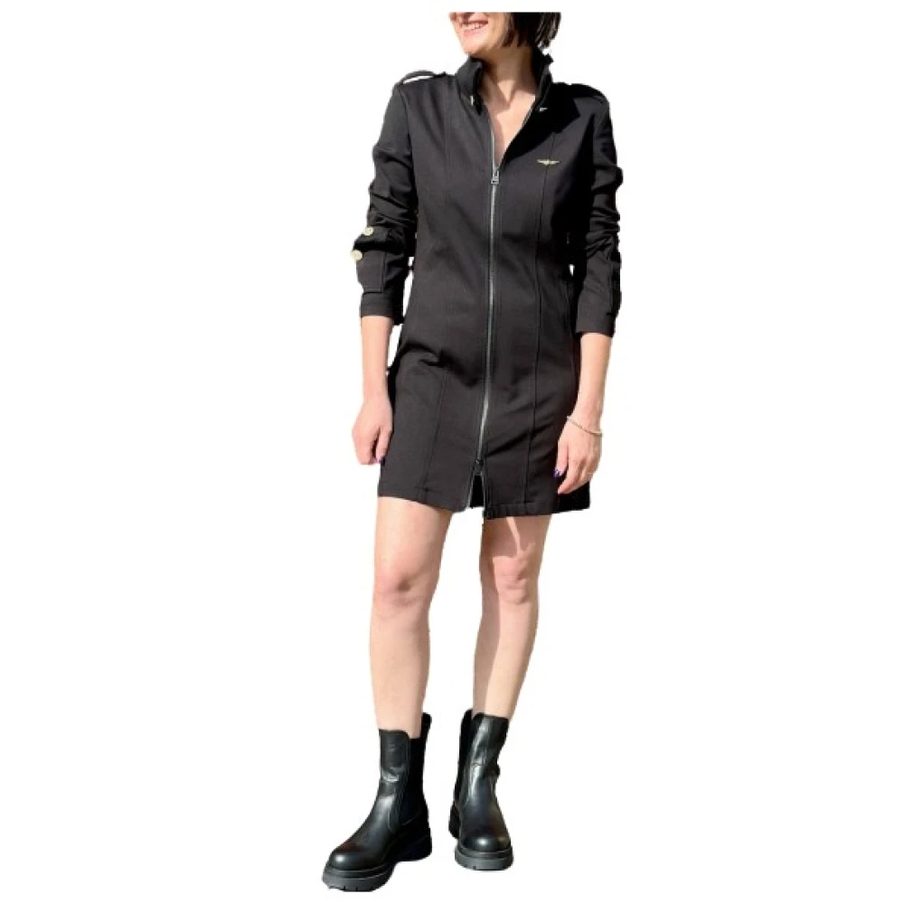 Aeronautica Militare Women's Black Dresses - Short Dresses - M - Dresses