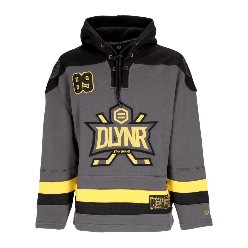 Dolly Noire Men's Grey Goat Hockey Hoodie
