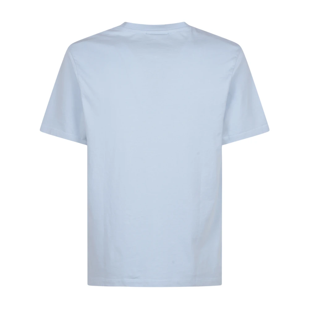 Maison Kitsuné Chillax Fox Patch T-shirt Blue Heren