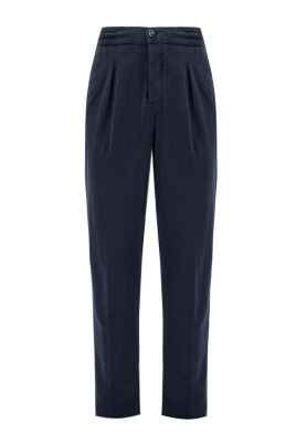 slim-fit-casual-trousers-with-elastic-waistband