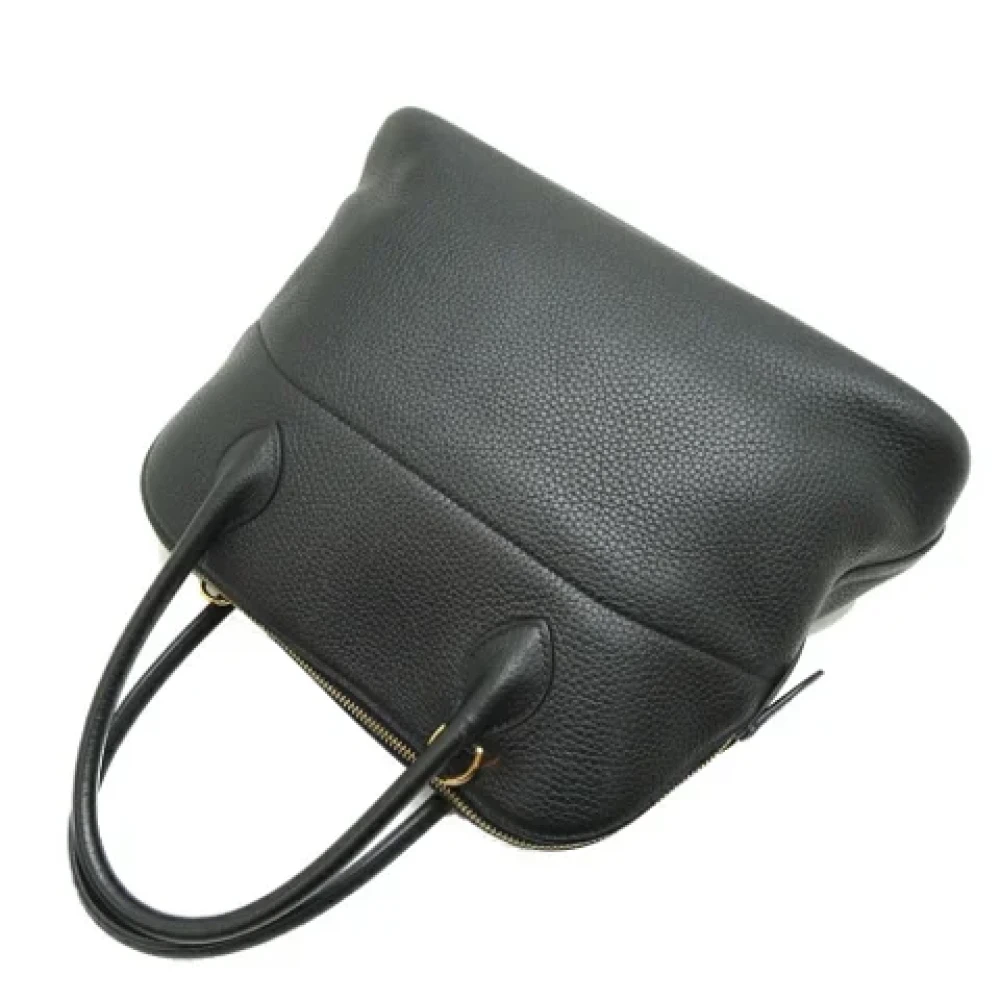 Hermès Vintage Pre-owned Leather handbags Black Dames