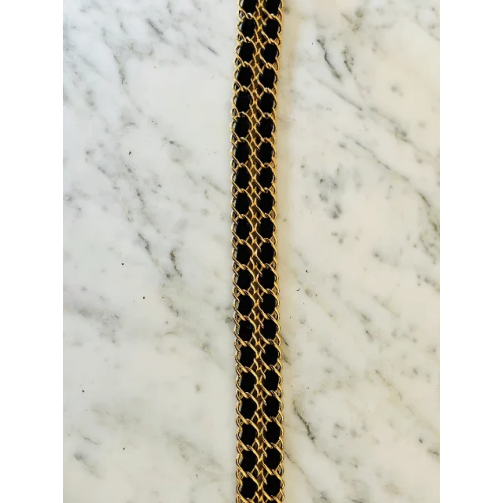 Chanel Vintage Pre-owned Leather belts Yellow Dames