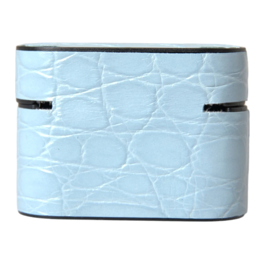 Dolce & Gabbana Logo Plaque Airpods Hoesje Blue Unisex