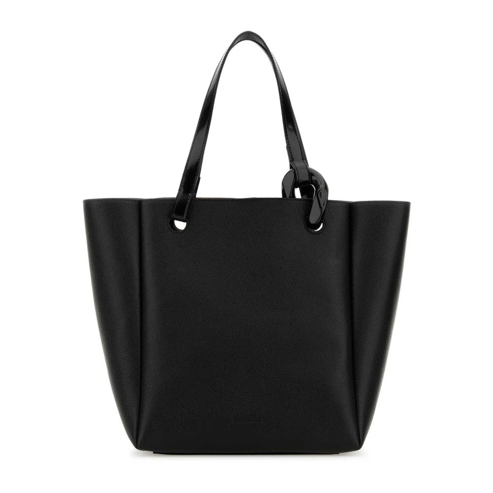 JW Anderson Stijlvolle Zwarte Leren Winkel Tas Black Dames