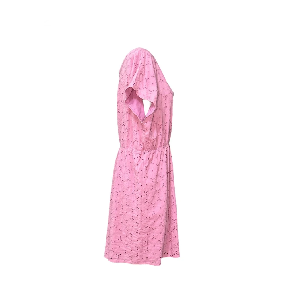 Molly Bracken Lichtroze Korte Jurk met Inlay Pink Dames