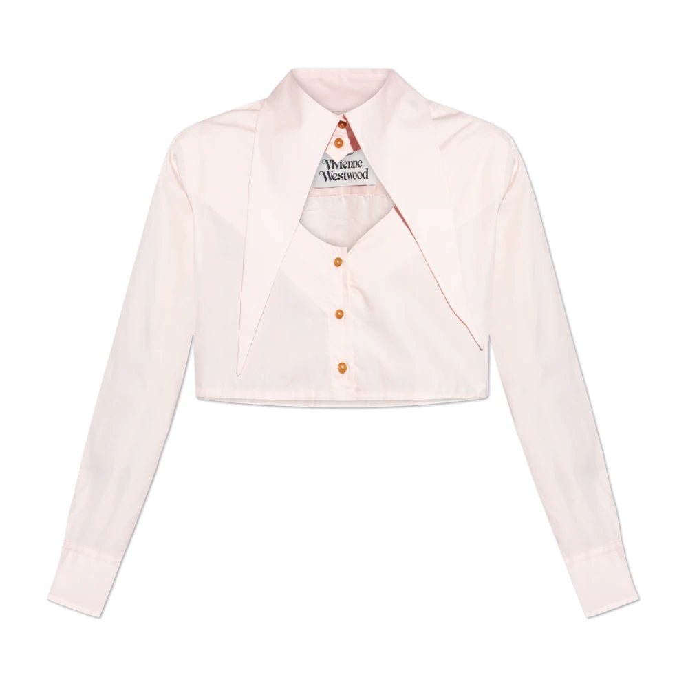 Vivienne Westwood Kort skjorta med urringning Pink, Dam