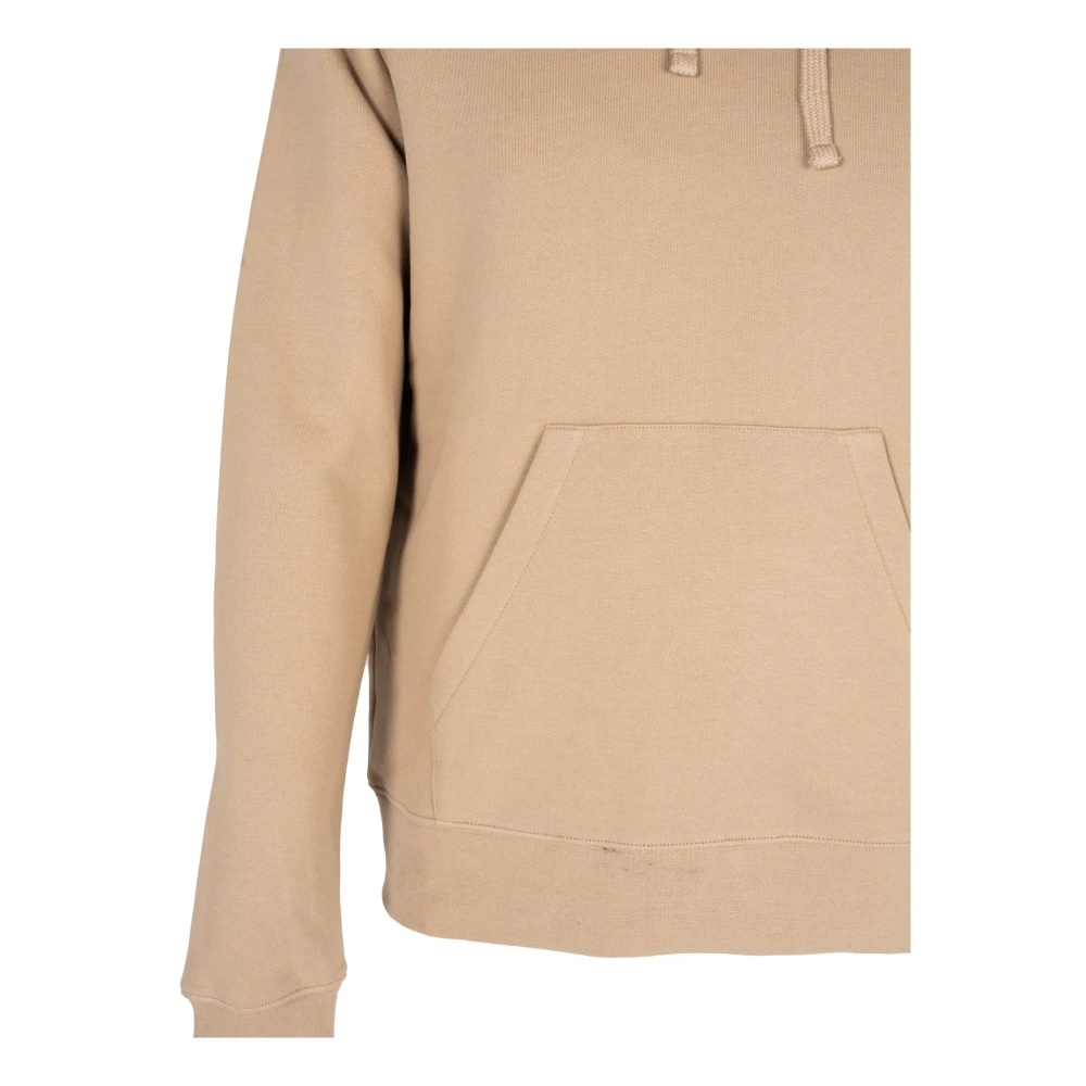 Les Hommes Klassieke hoodie Beige Heren