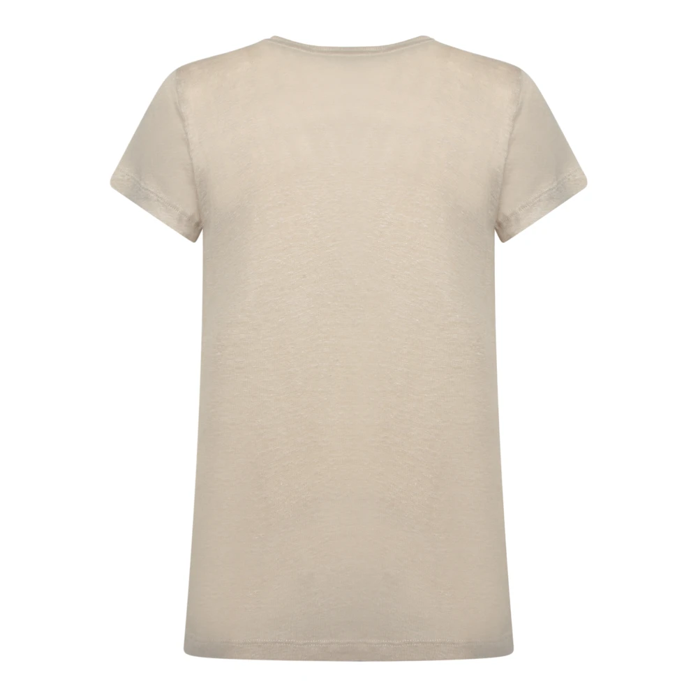 IRO Bruine V-hals T-shirt korte mouwen Brown Dames