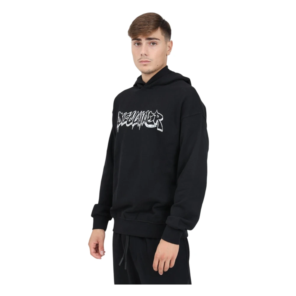 Disclaimer Katoenen hoodies voor mannen Black Heren