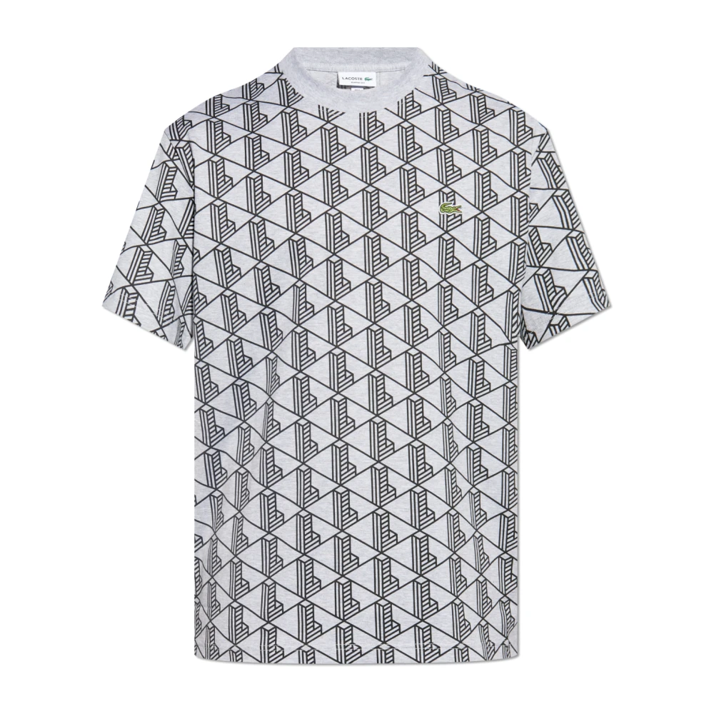 Lacoste Gestreept T-shirt Gray Heren