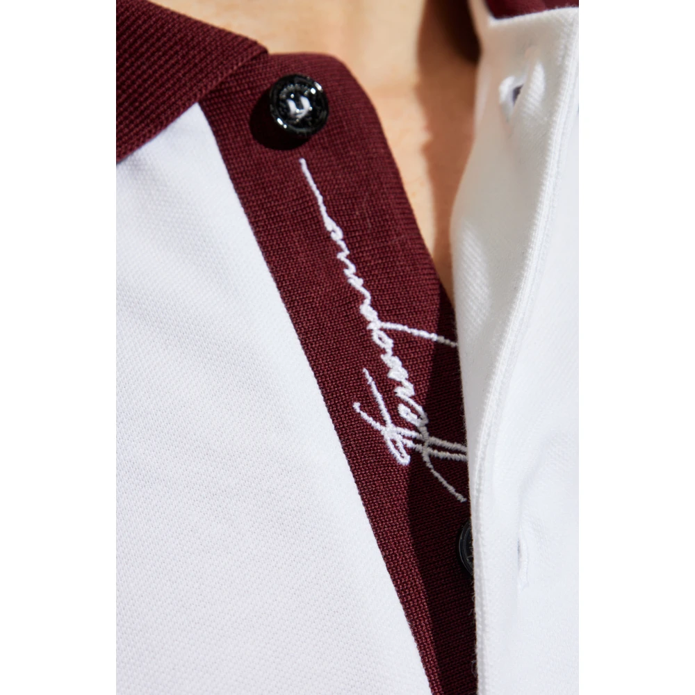 Salvatore Ferragamo Katoenen polo White Heren