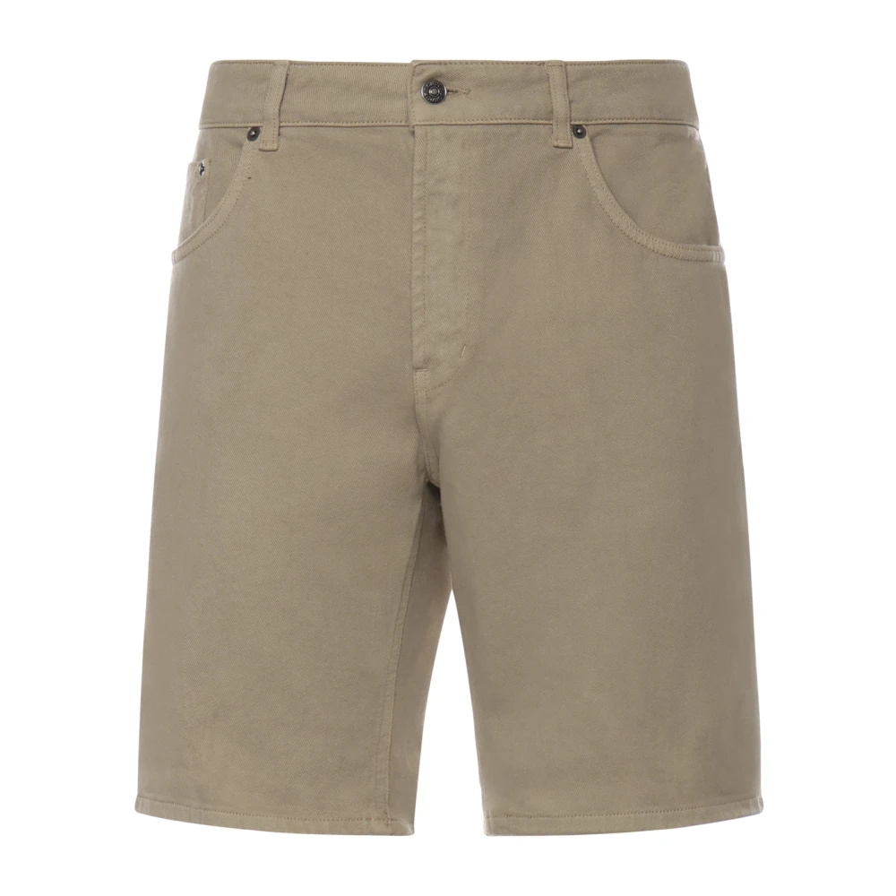 Dondup Men's Beige Denim Shorts, W32, Denim Shorts