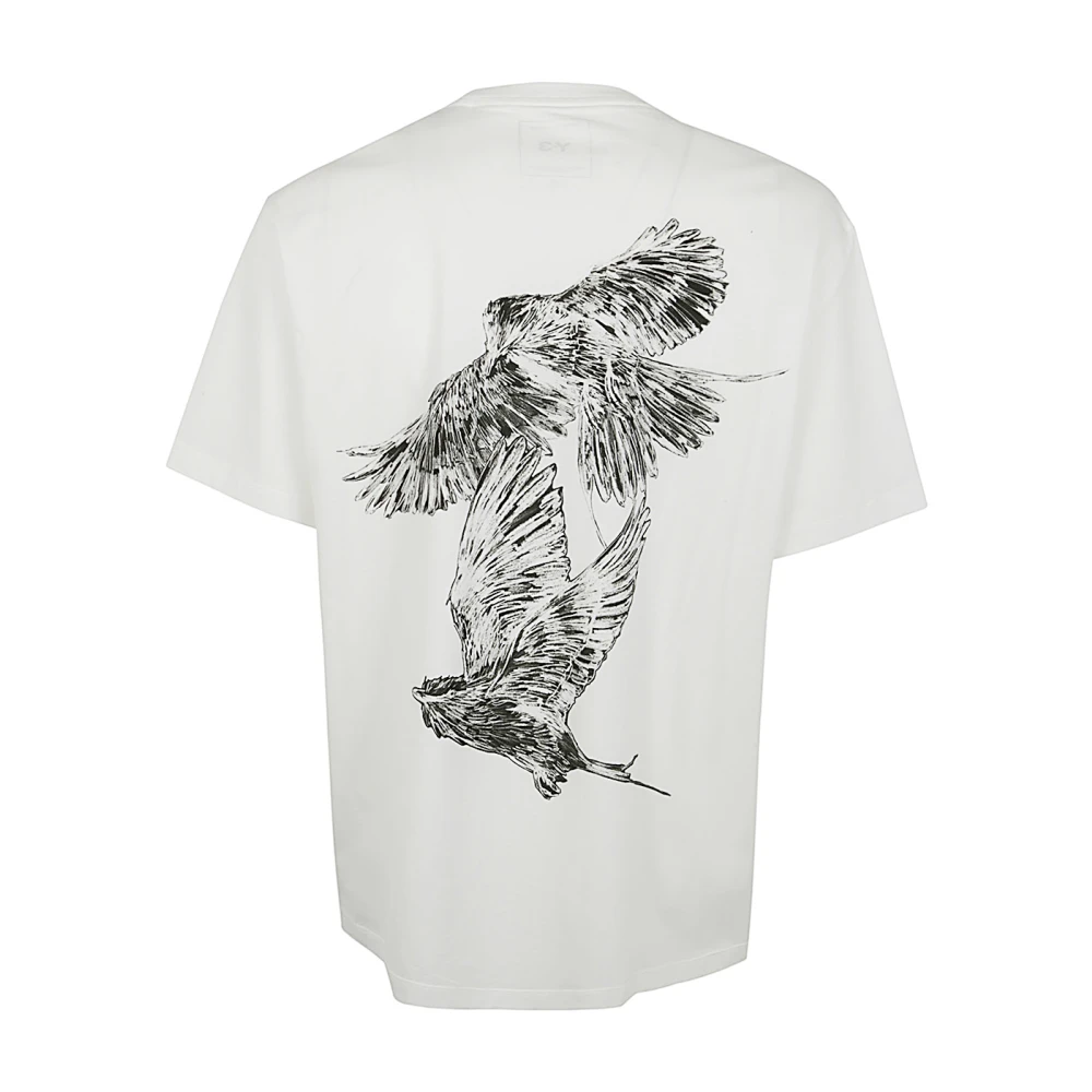 Y-3 Korte mouwen T-shirt in wit White Heren