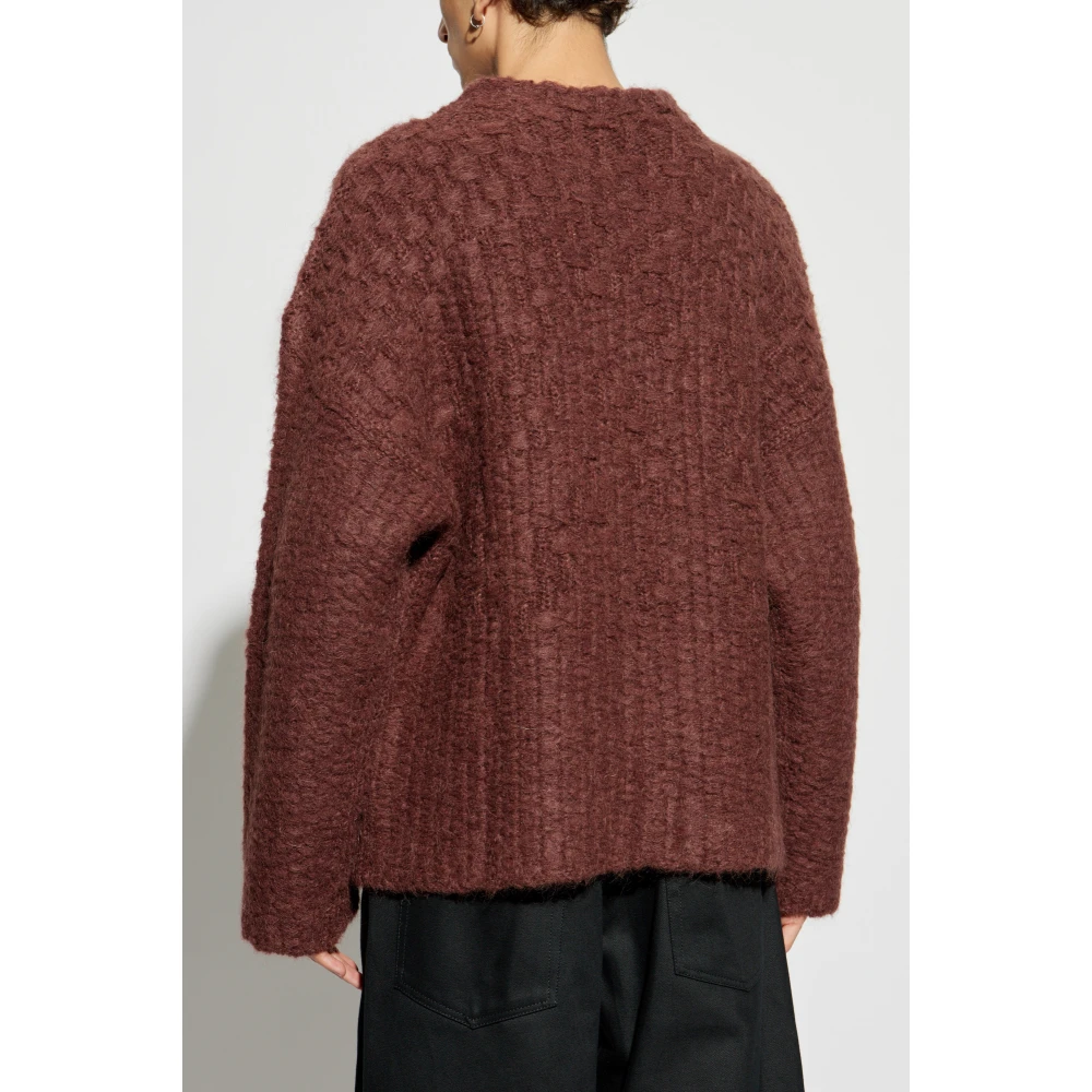 Jil Sander Trui met opstaande kraag Brown Heren