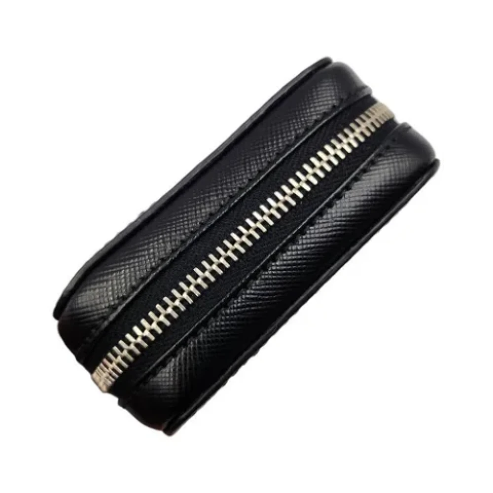 Prada Vintage Pre-owned Leather wallets Black Dames