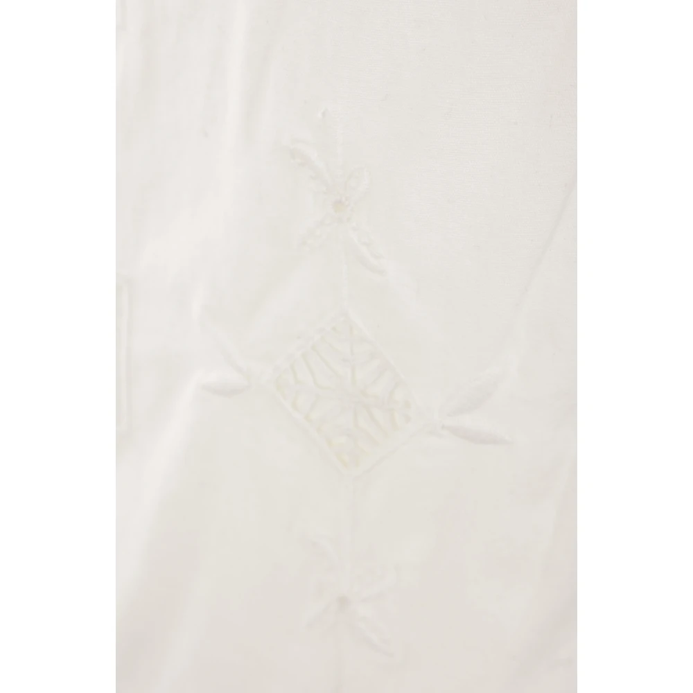 Isabel marant Witte Geometrisch Geborduurde Minirok White Dames