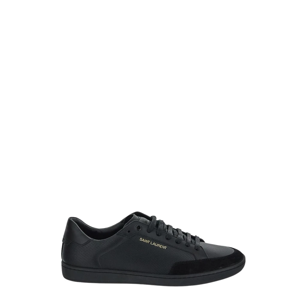 Saint Laurent Leren Sneaker Heren Schoenen Zwart