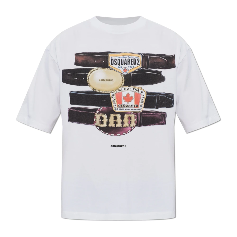 Dsquared2 Hombre Blanco - T-Shirts - Tops - 3XL