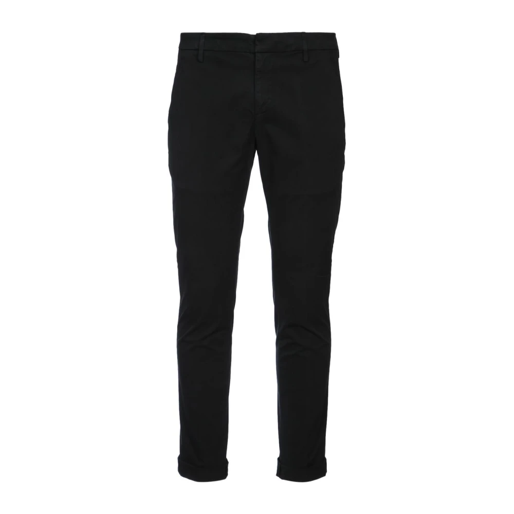 Dondup Svart Slim-Fit Trousers