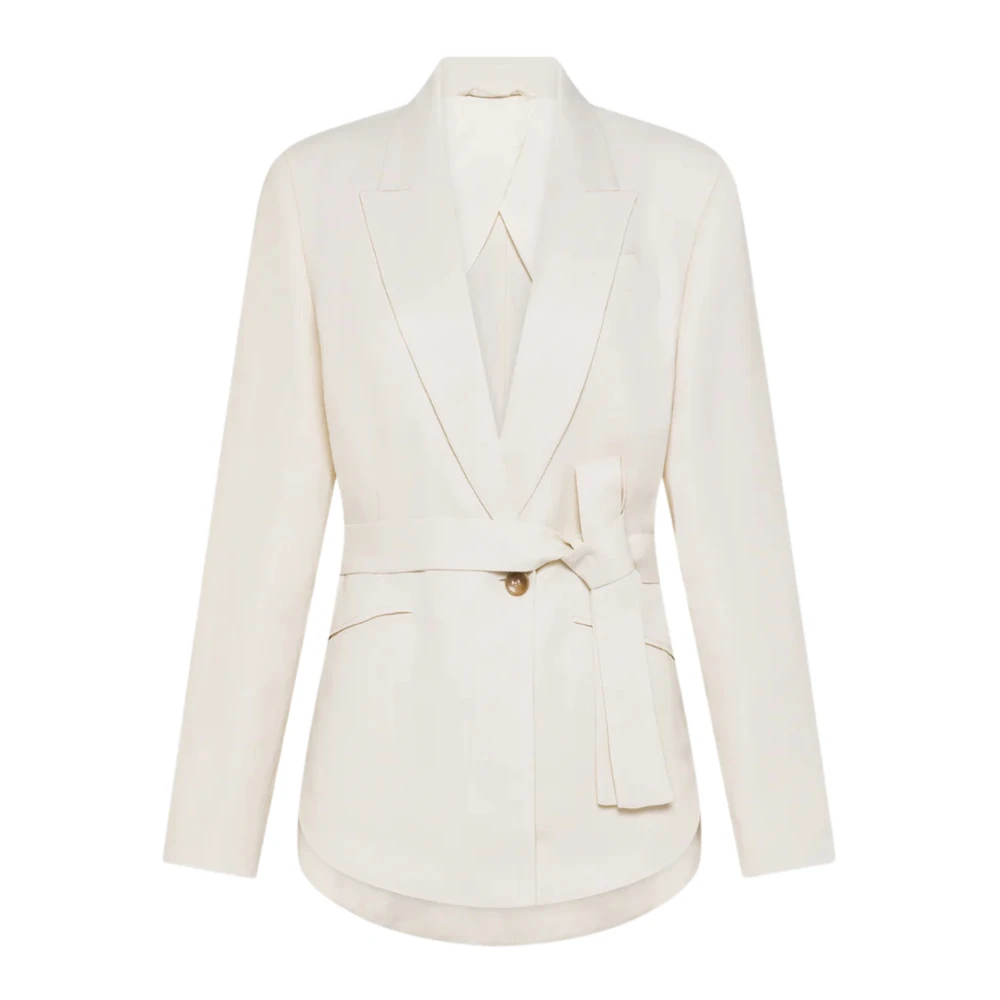Seventy Women's Beige Blazers, Xs, Single-Breasted Blazer