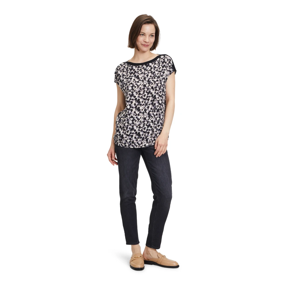 Betty & Co Grafische Print Blouse Shirt Multicolor Dames
